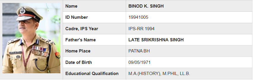 IPS BK Singh
